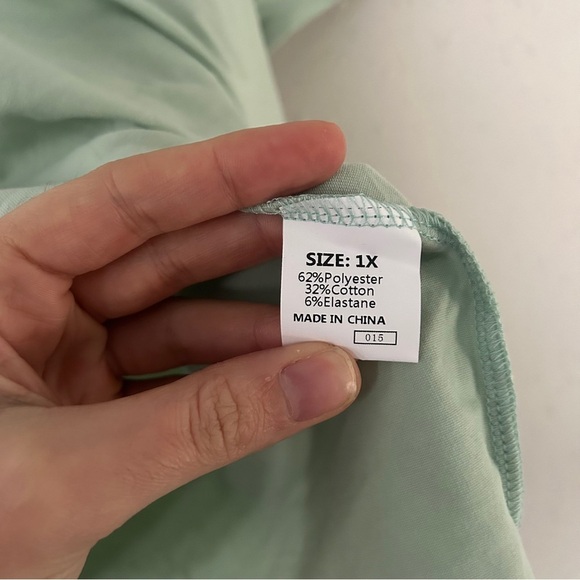 🦋 Mint Green T-Shirt Casual Comfy 1X - Picture 4 of 7